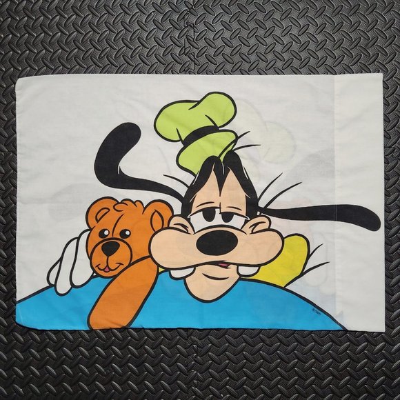 Vintage Goofy Double-sided Pillowcase 90s Nostalgia Disney - Picture 2 of 2